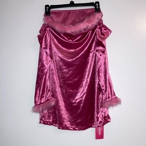 SHEIN ICON💓NWT! Pink Fur Top Large